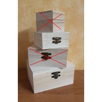 Шкатулка коробочка для декора росписи деревянная, органайзер для украшений или мелочи