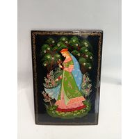 Крышка от шкатулки роспись лак СССР