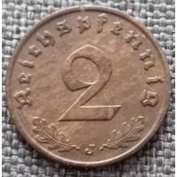2 рейхспфеннига 1940 J