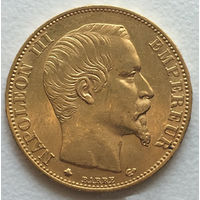 20 франков 1859 Франция Наполеон 3