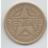 ЖЕТОН 1 ДРИНК. RED PUB. D= 33 мм