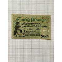 50 пфенигов (нотгельды) г. Германия.-2912