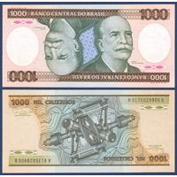Бразилия, 1000 крузейро 1981-1986 г., P-201c (министр иностранных дел барон Риу-Бранку), UNC-***