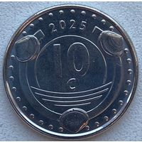 Синт-Мартен (Автономия в составе Нидерландов) 10 центов 2025 г.