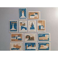 Спичечные этикетки ф.Пролетарское знамя. Новгород. 1966 год