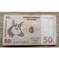 Werty71 Конго 50 сантимов 1997 банкнота