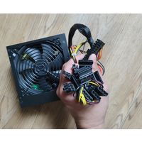 ПОЧТОЙ. НОВЫЙ. 450W. Игровой БП. 6pin. 2х4pin (блок питания компьютерный пк pc 450в ватт)