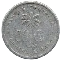 Колония Бельгийское Конго и Руанда - Урунди. 50 сантимов 1954.
