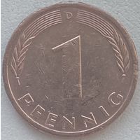 Германия 1 пфенниг 1980 г. D