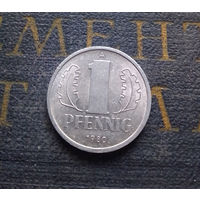 1 пфенниг 1980 (A) Германия ГДР #14 AU