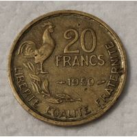 Франция 20 франков, 1950 Подпись 'G.GUIRAUD' Без отметки монетного двора (2-7-95)