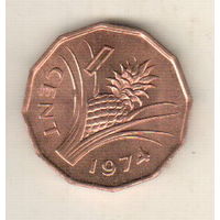Эсватини (Свазиленд) 1 цент 1974