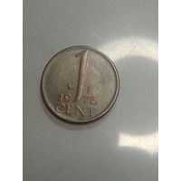 Недерланды 1 цент центов  1976 года .