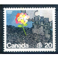 Канада - 1976г. - конференция ООН - 1 марка - полная серия, MNH с отпечатком на клее [Mi 626]. #3-WB-88-A-2